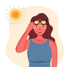 রোদে পোড়া দাগ (Sunburn) হালকা করে এবং চুলকানি বা ত্বকের অস্বস্তি কমায়