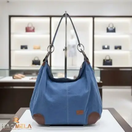 Rh-01 Denim Ladies Hand Bag - Sky Blue