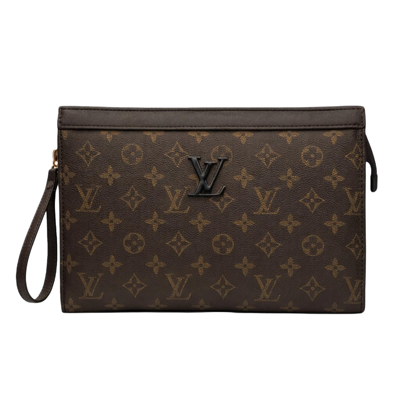 LV Midnight Monogram Hand Clutch 8150-16