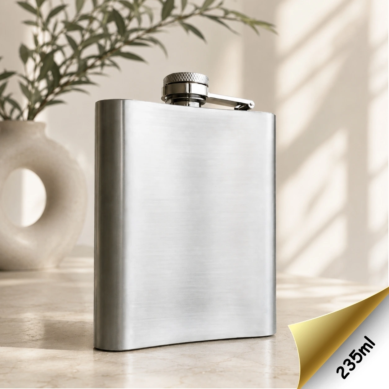 CRALUX CLASSIC HIP FLASK 8OZ (235ml)