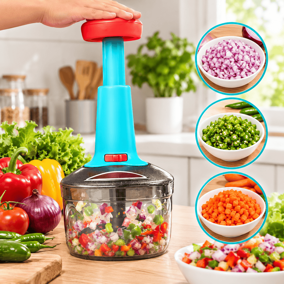 🥕🔥 Bright Big Push Chopper – Cut with one push প্রোডাক্ট প্রিভিউ