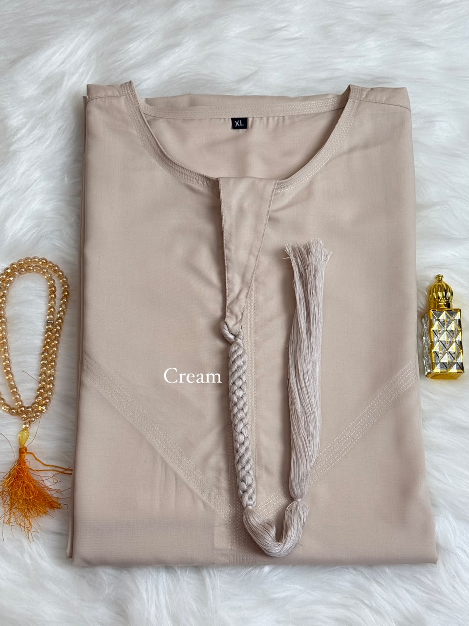Premium Emirati Jubbah - Cream