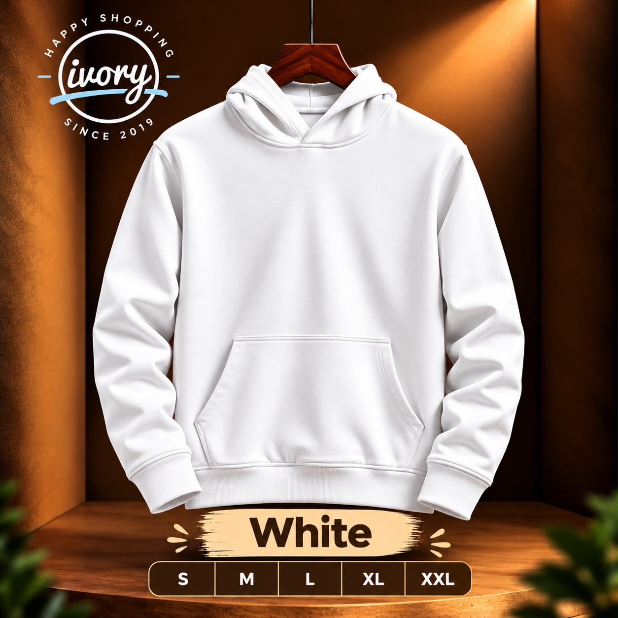 Premium Fleece Cotton Hoodie for Men & Women – 320+ GSM | Ivory Shop প্রোডাক্ট প্রিভিউ